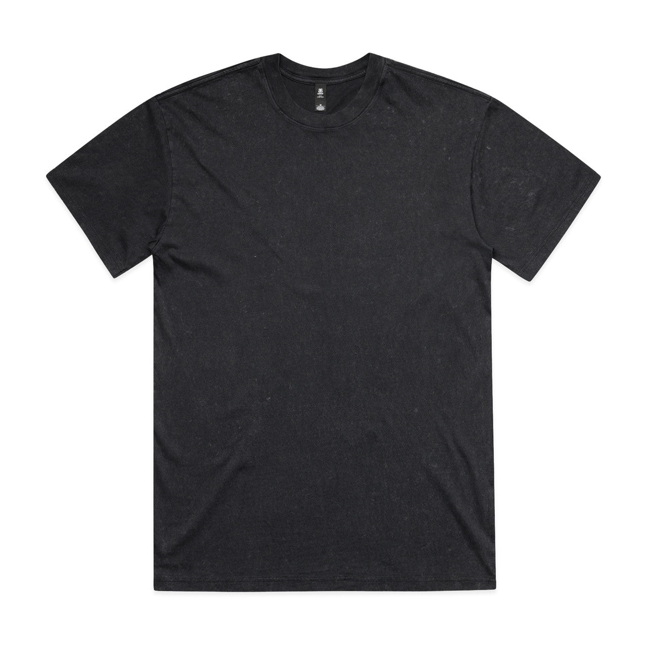 5085 stone wash heavy tee black stone