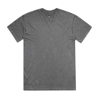 5085 stone wash heavy tee coal stone