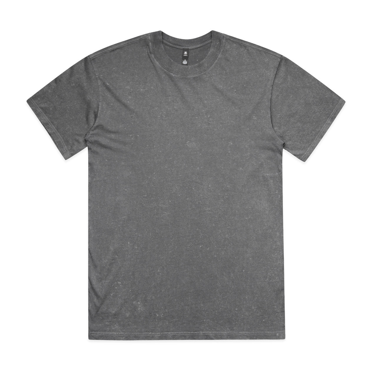 5085 stone wash heavy tee coal stone