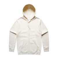 5104 stencil zip hood ecru