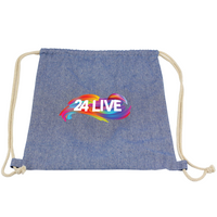 Melange Custom Dyed Drawstring Bag