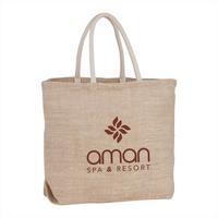 Herringbone Jute Tote