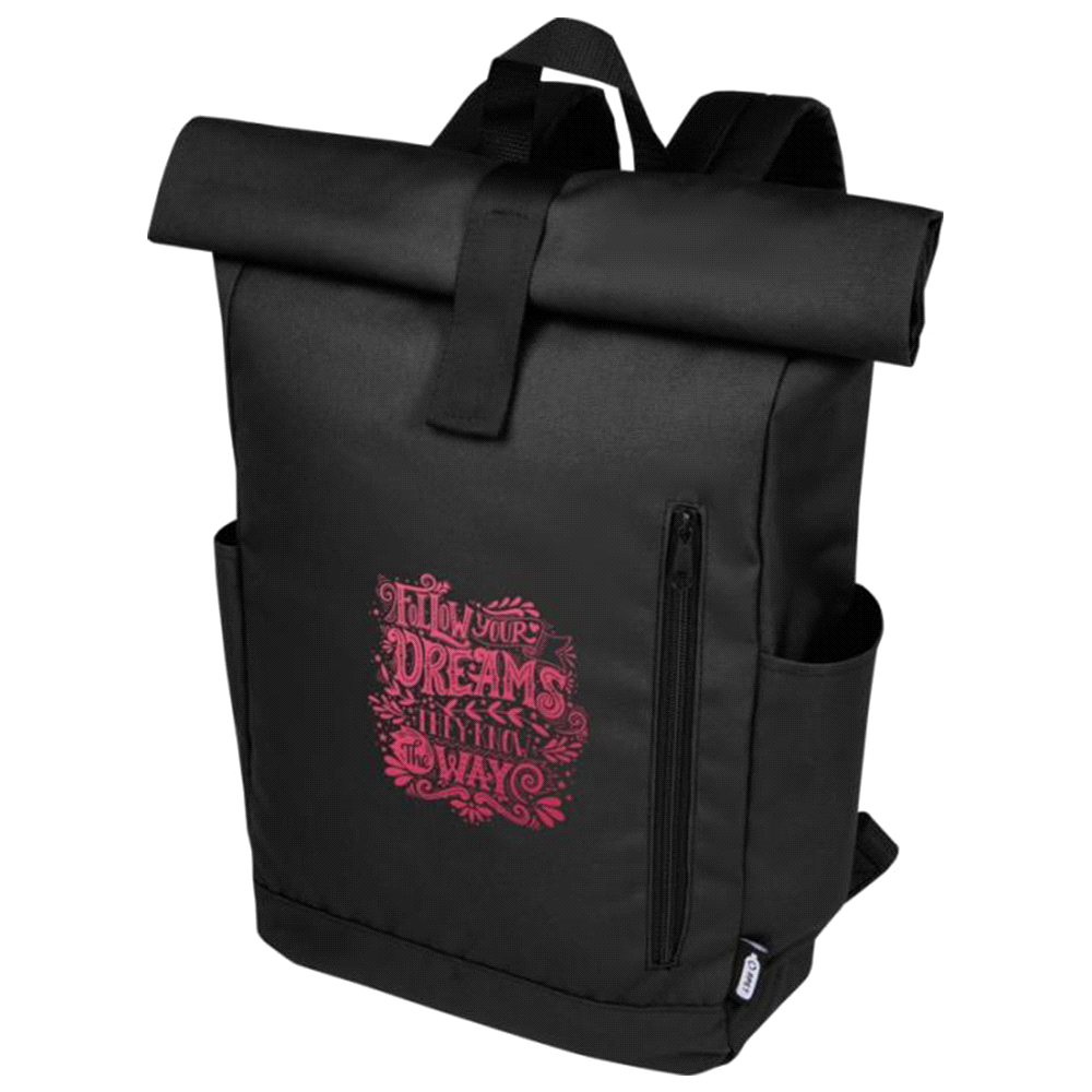 Byron 15.6" GRS RPET Roll-Top Backpack 18L