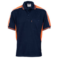 Polyester Cotton Panel Polo Shirt - Short Sleeve