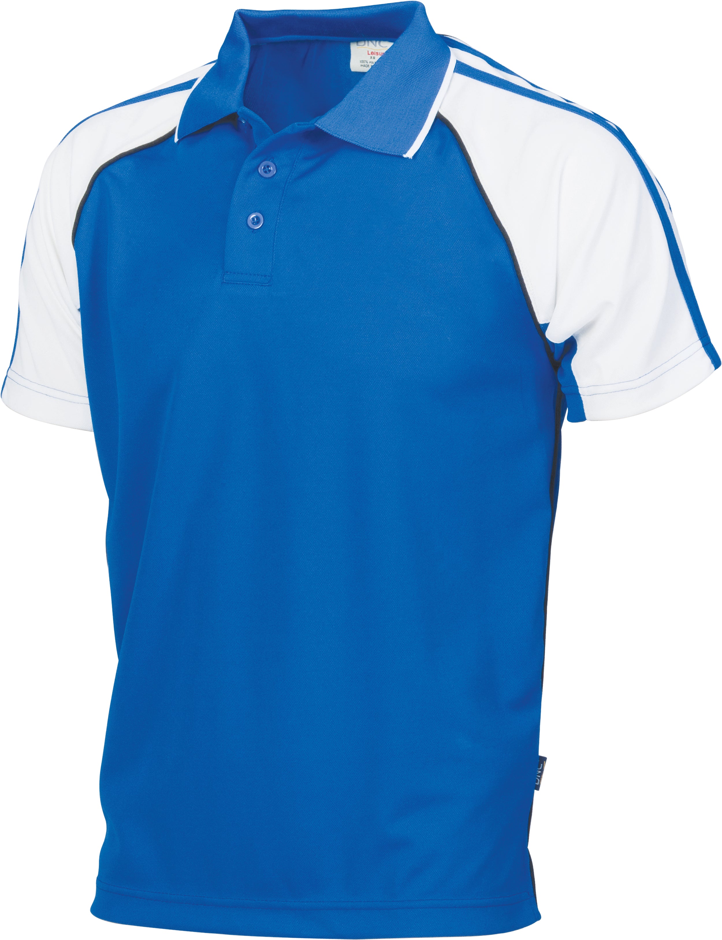 Kids Cool-Breathe Twin Stripe Contrast Raglan Polo