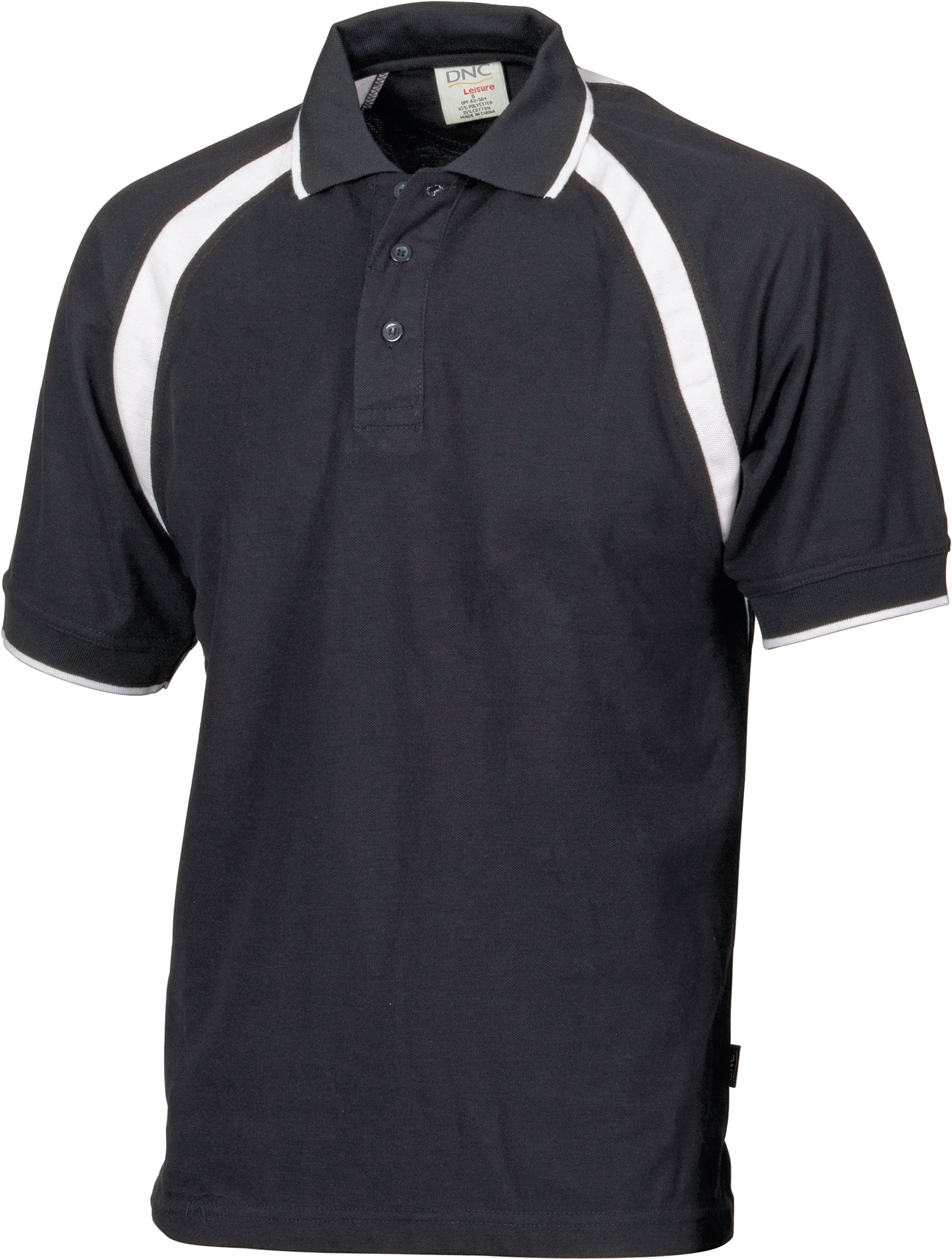 Kids Poly/Cotton Contrast Raglan Panel Polo