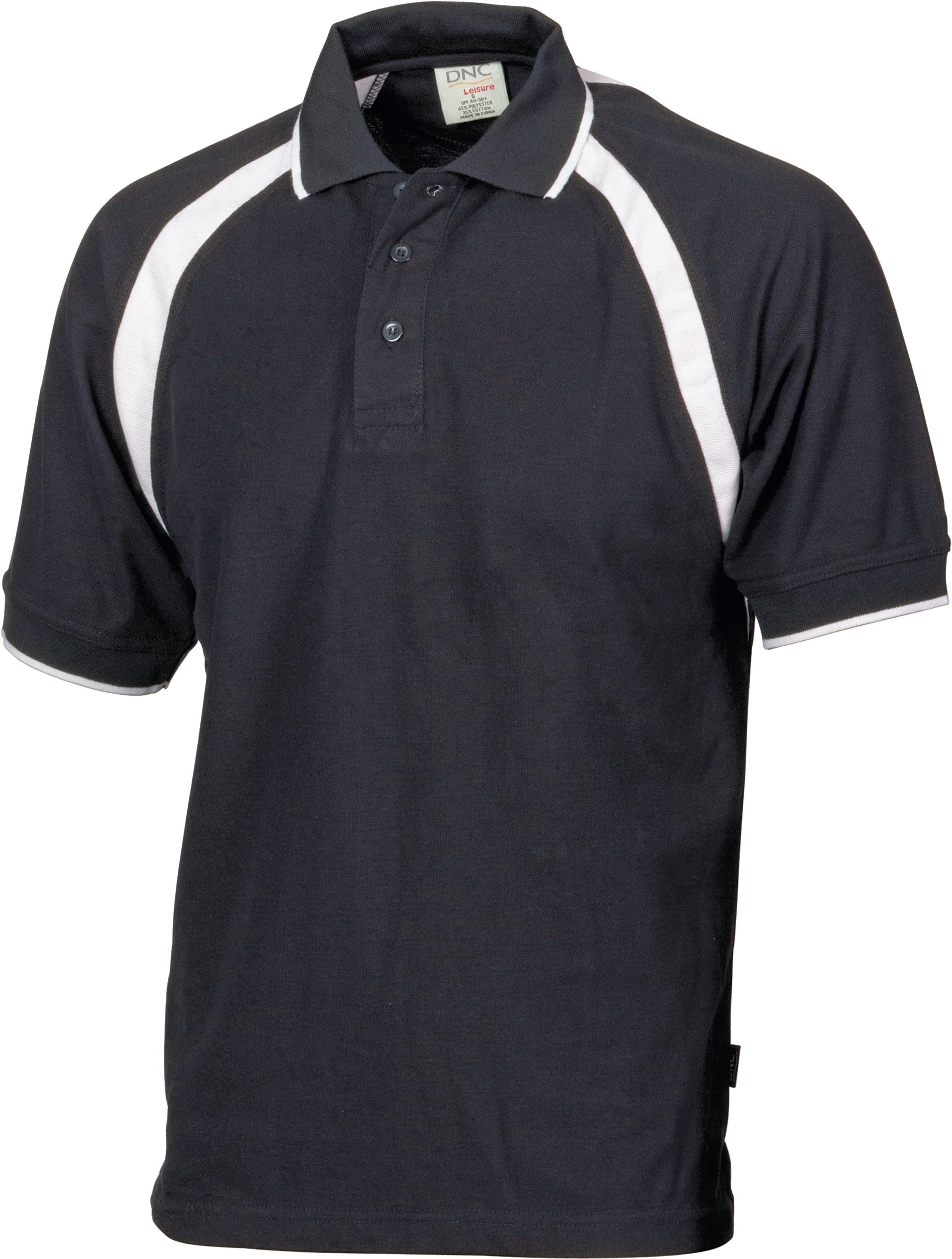 Kids Poly/Cotton Contrast Raglan Panel Polo