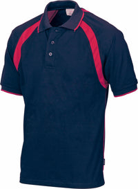 Kids Poly/Cotton Contrast Raglan Panel Polo