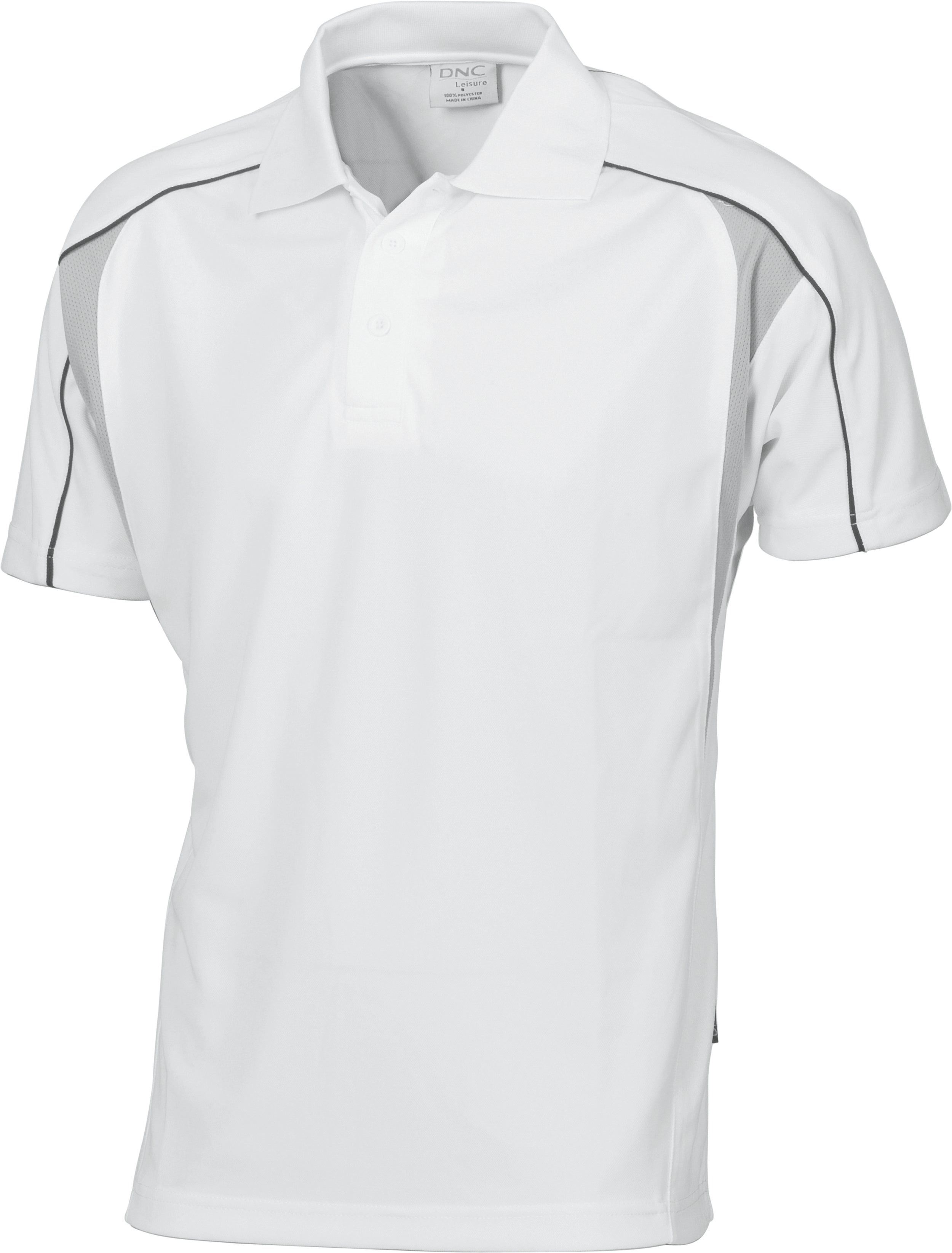Air Flow Contrast Mesh ‘N’ Piping Polo - Short sleeve