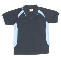 Adults Air Flow Contrast Raglan Mesh Polo