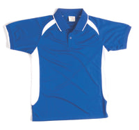 Adults Air Flow Contrast Raglan Mesh Polo