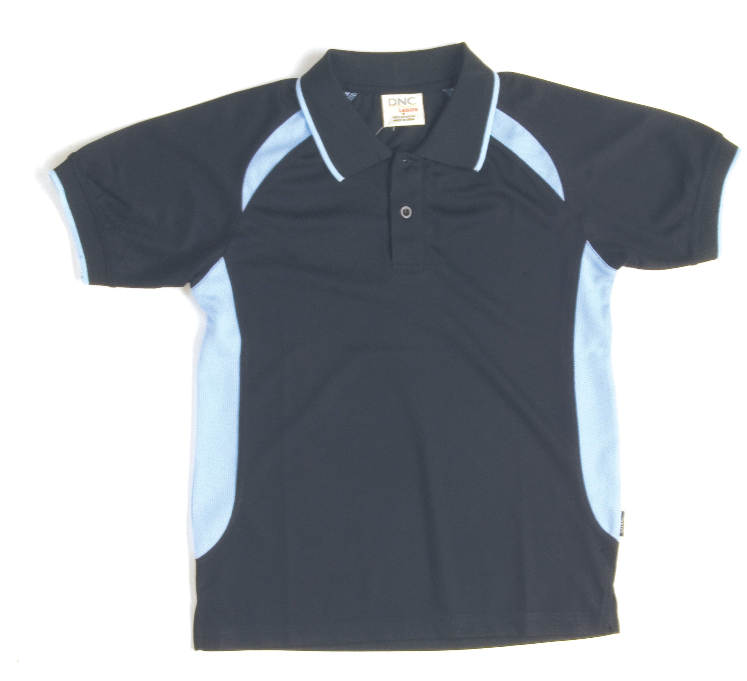 Kids Air Flow Contrast Raglan Mesh Polo