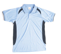 Kids Air Flow Contrast Raglan Mesh Polo