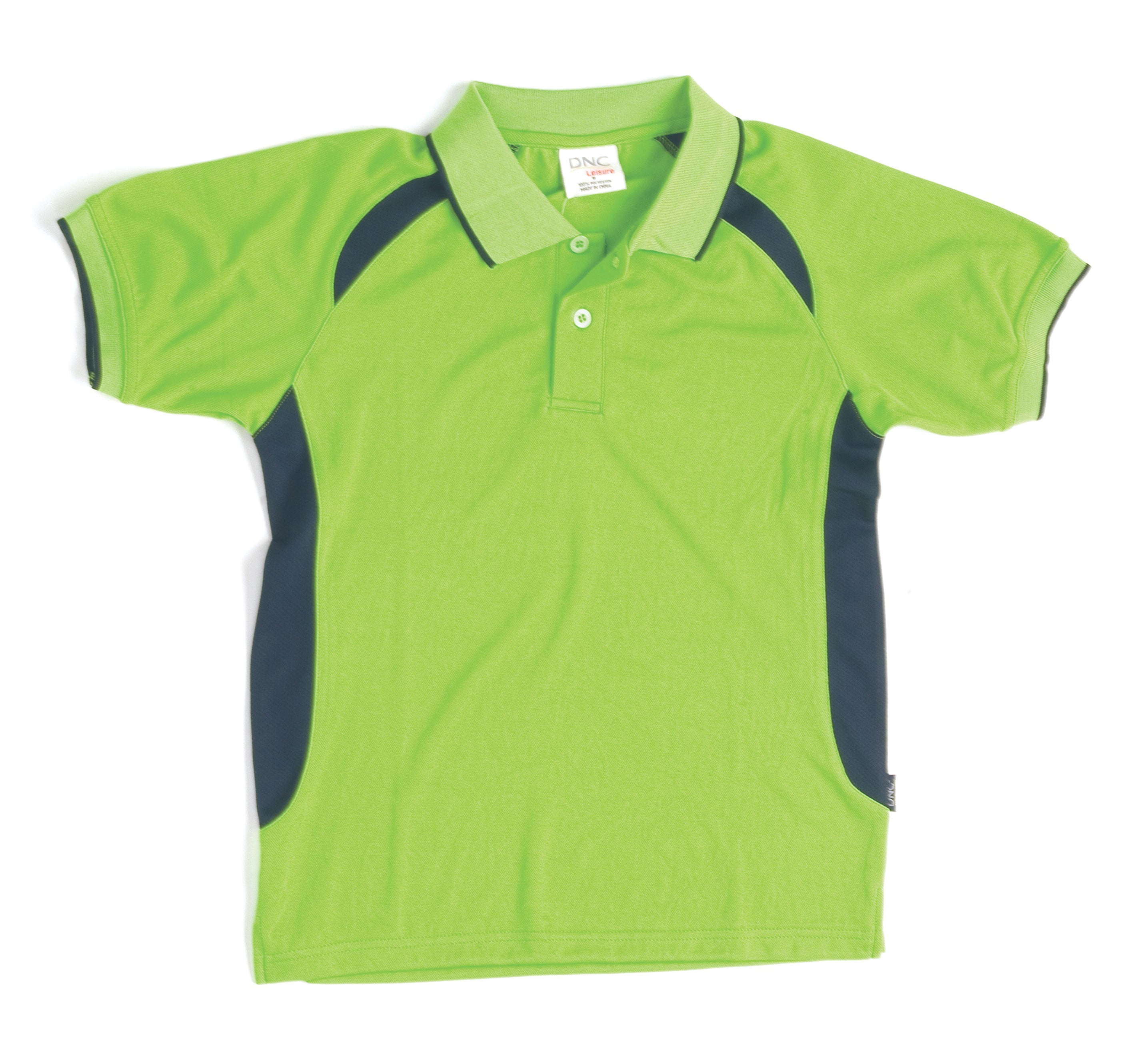 Kids Air Flow Contrast Raglan Mesh Polo