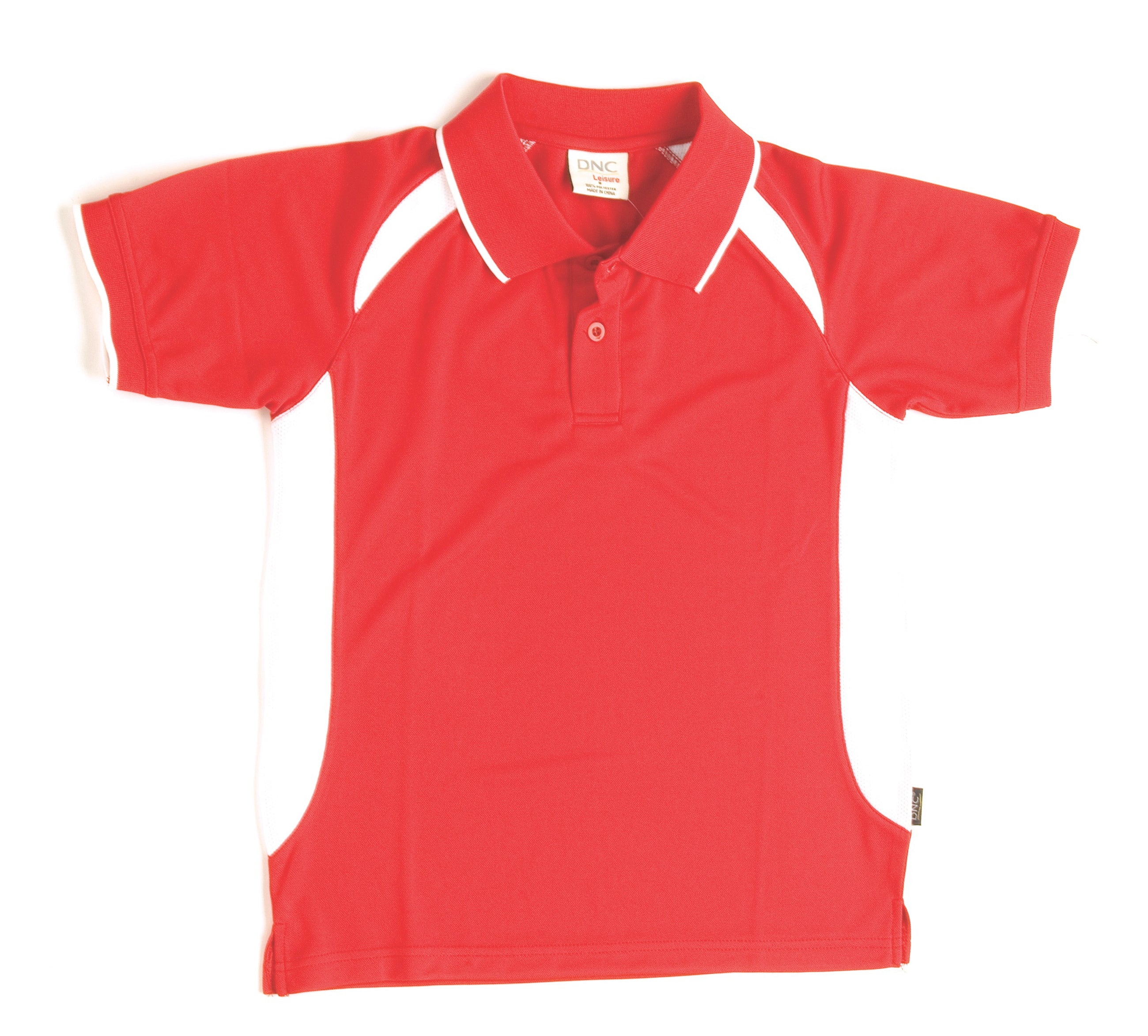 Kids Air Flow Contrast Raglan Mesh Polo