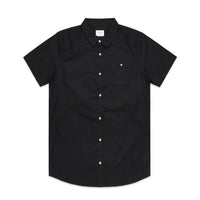 5407 oxford short sleeve shirt black