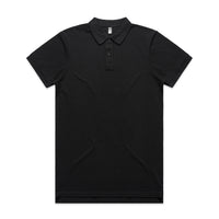 5411 pique polo black