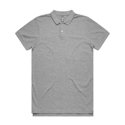 5411 pique polo grey marle