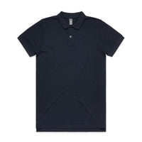5411 pique polo navy