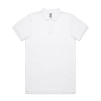5411 pique polo white
