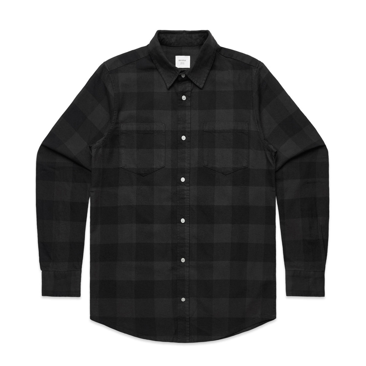 5417 check shirt coal/black
