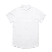 5420 linen ss shirt white