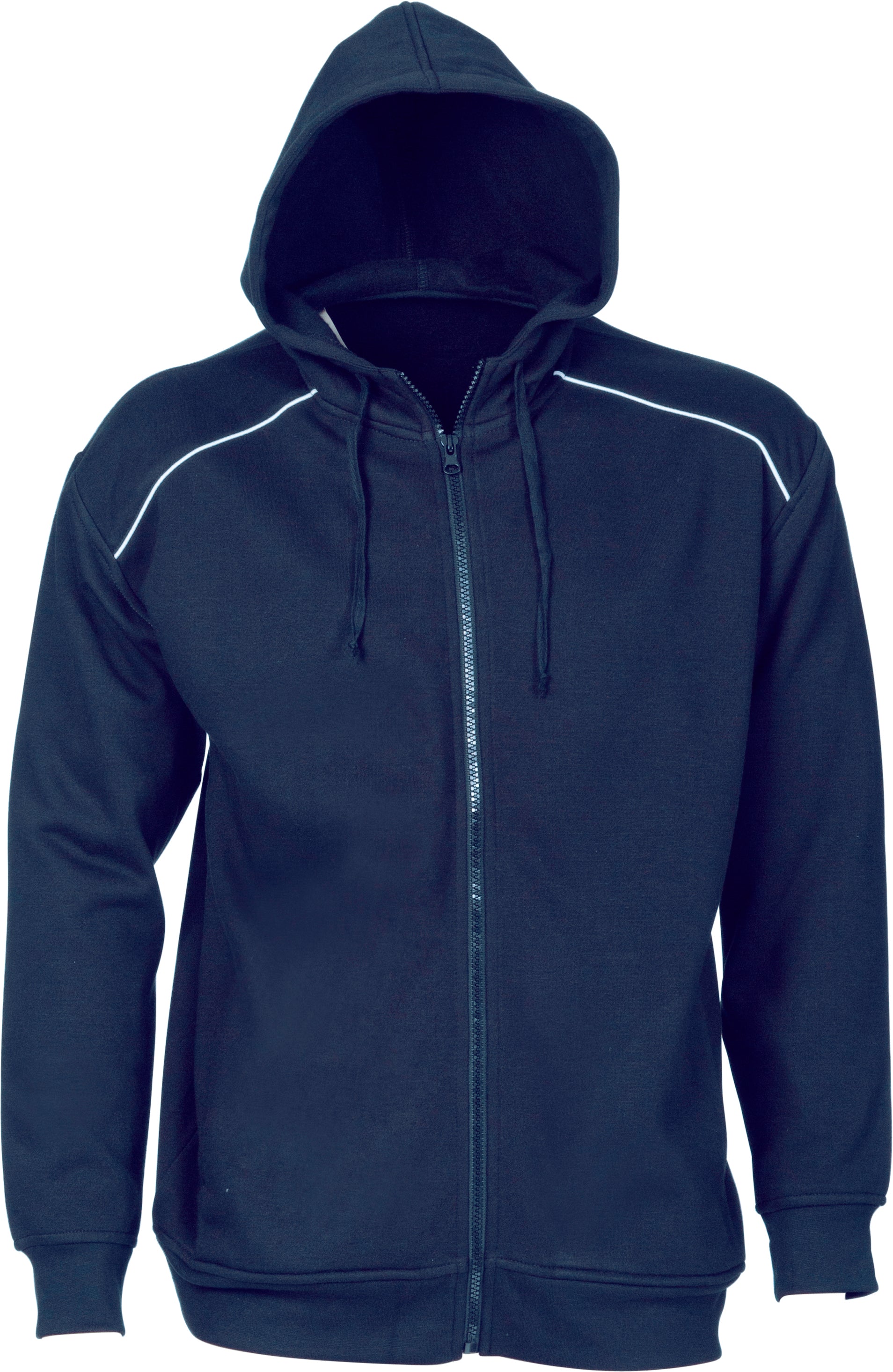 Mens Contast Piping Fleecy Hoodie