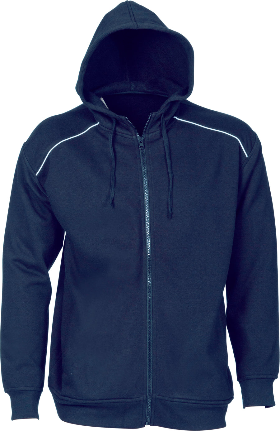 Mens Contast Piping Fleecy Hoodie