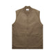 5528 canvas heavy vest walnut