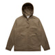 5529 canvas hooded jacket walnut