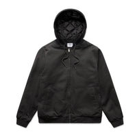 5532 canvas bomber hood jacket black