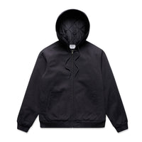 5532 canvas bomber hood jacket ink blue