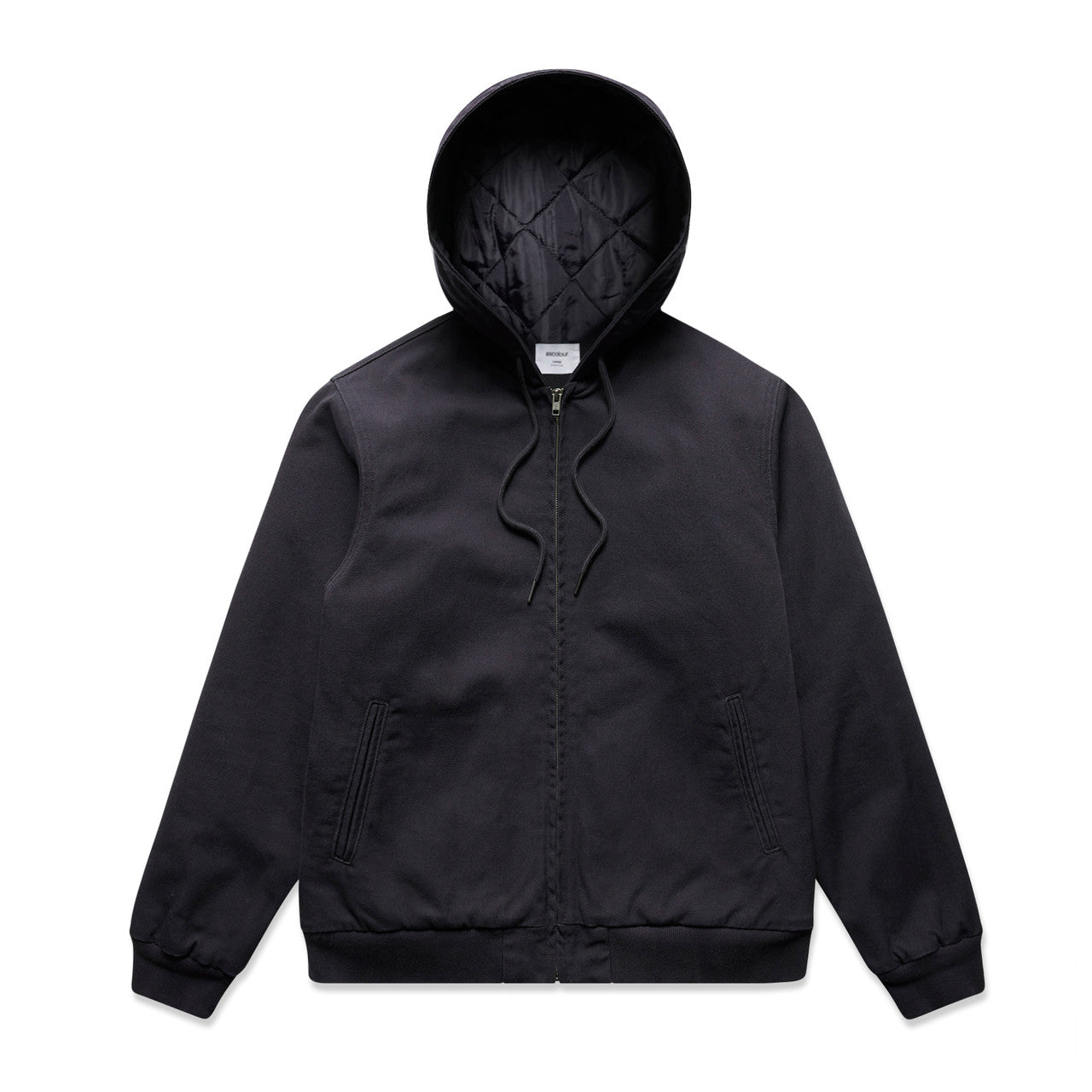 5532 canvas bomber hood jacket ink blue