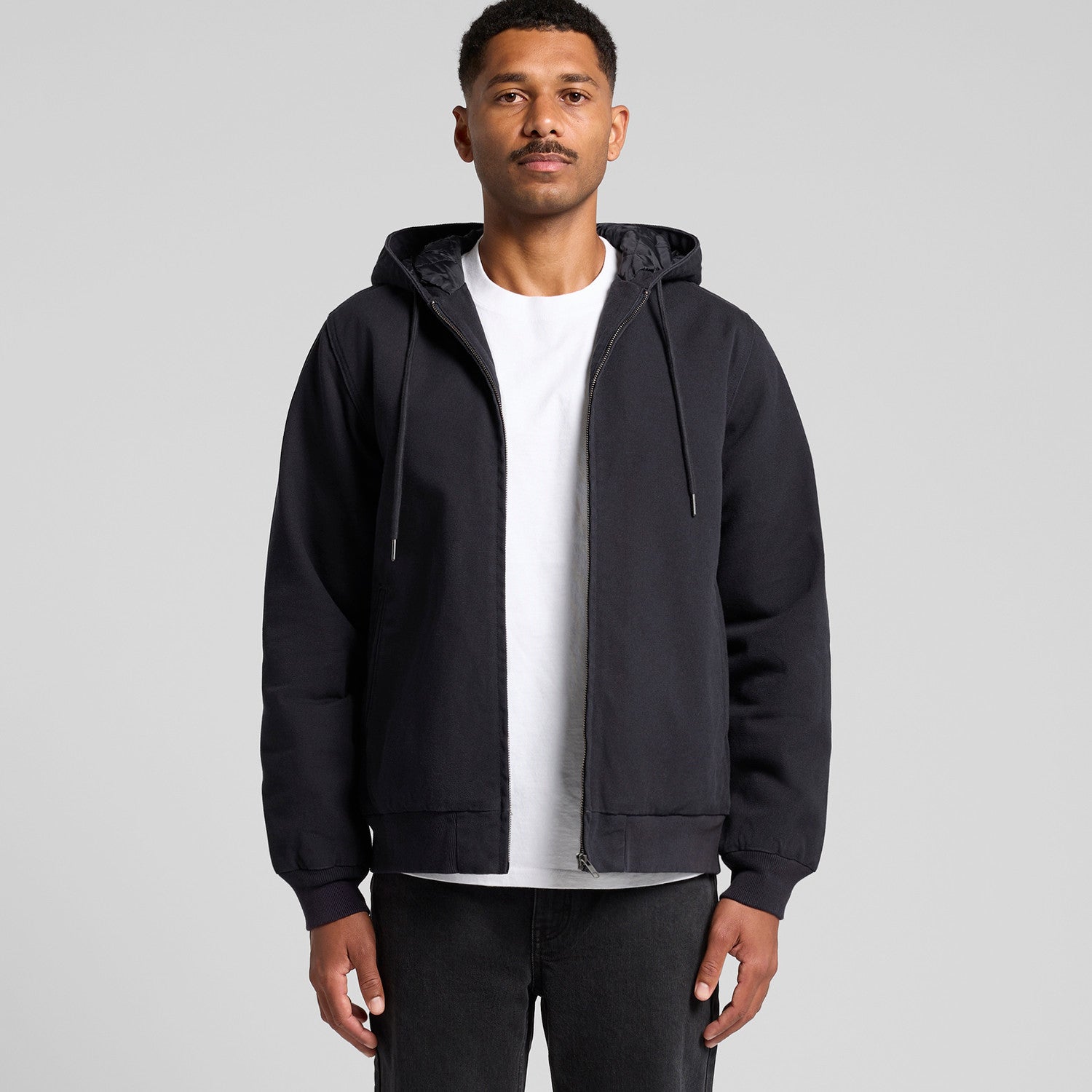 5532 Canvas Bomber Hood Jacket