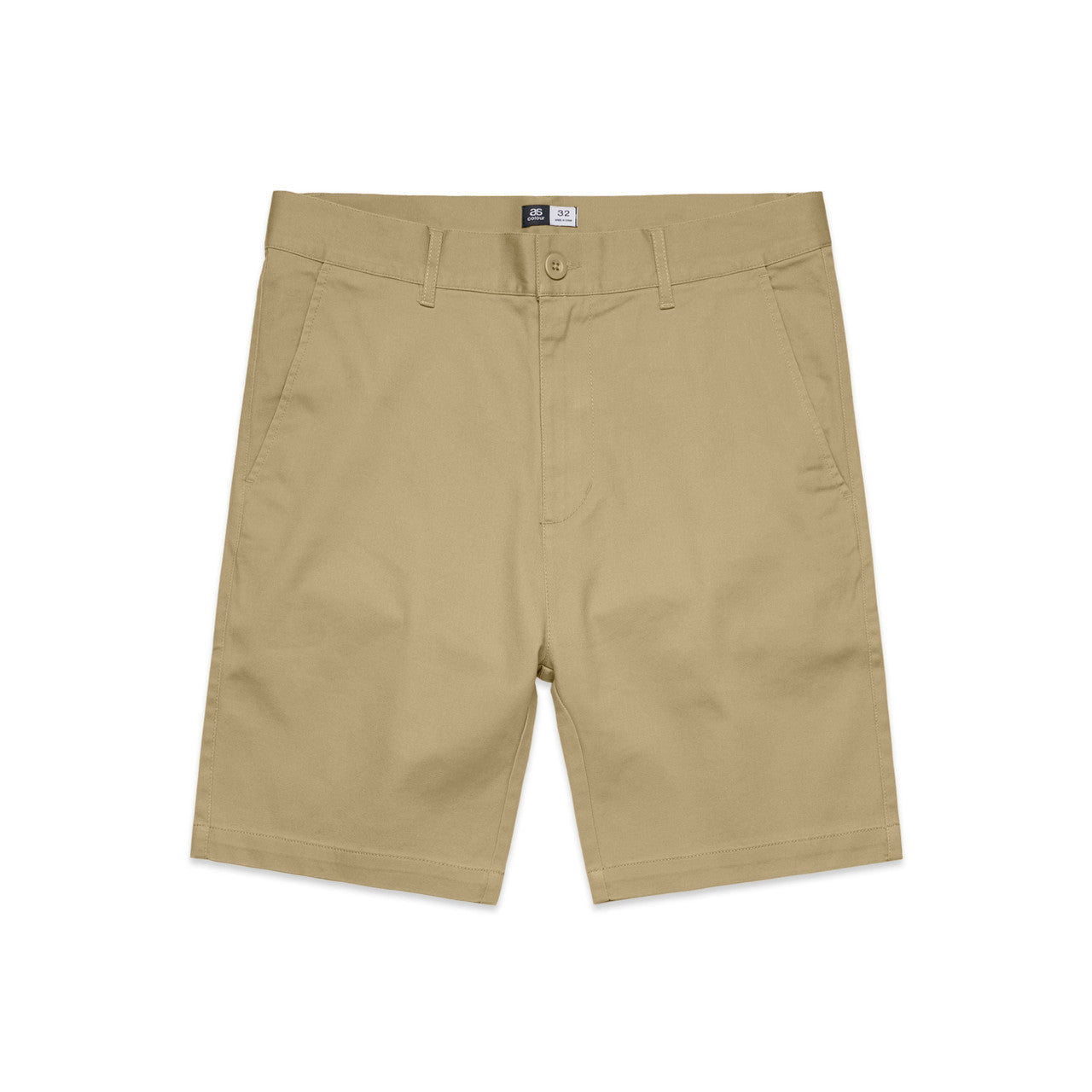5902 plain shorts khaki