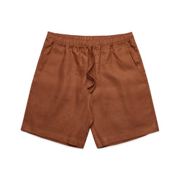 5919 linen shorts clay