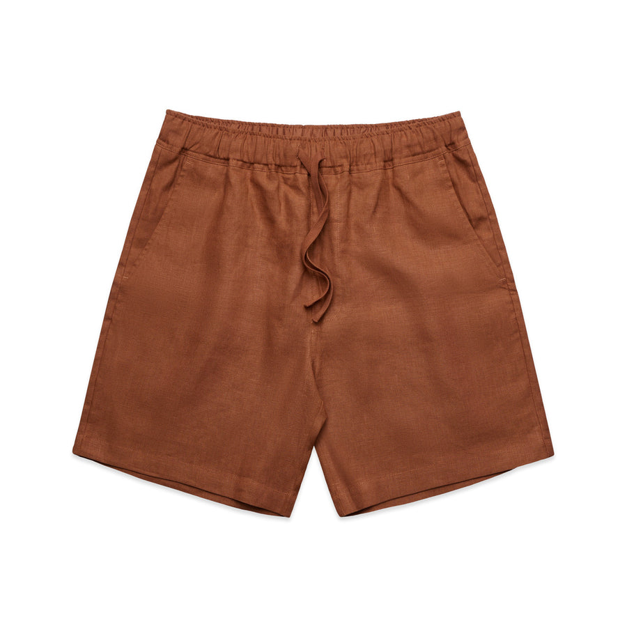 5919 linen shorts clay