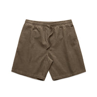 5941 cord shorts walnut