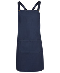 JB's CROSS BACK CANVAS APRON (WITHOUT STRAP) BLACK