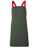JB's CROSS BACK CANVAS APRON (WITHOUT STRAP) BLACK