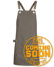 JB's 65x75 BRASS EYELET CANVAS APRON PU STRAP BLACK/BLACK