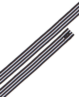 JB's CHANGEABLE YARN DYED CROSS BACK APRON STRAP BLACK/WHITE
