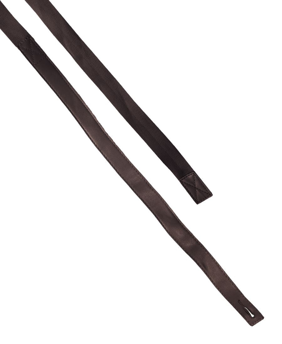 JB's CHANGEABLE PU CROSS BACK APRON STRAP BLACK