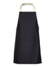 JB's 65x71 APRON WITH COLOUR STRAPS BLACK/RED