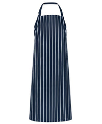 JB's BIB STRIPED WITHOUT POCKET BLACK/WHITE