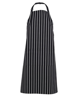 JB's BIB STRIPED APRON BLACK/WHITE