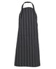 JB's BIB STRIPED APRON BLACK/WHITE