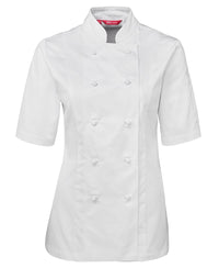 JB's LADIES S/S CHEF'S JACKET BLACK