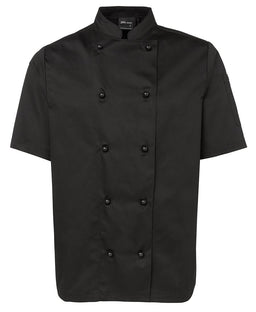JB's S/S CHEFS JACKET BLACK - 2XS