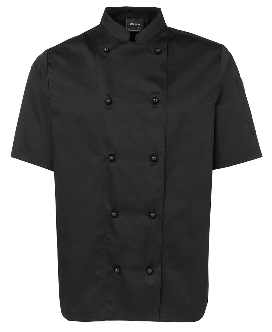 JB's S/S CHEFS JACKET BLACK - 2XS